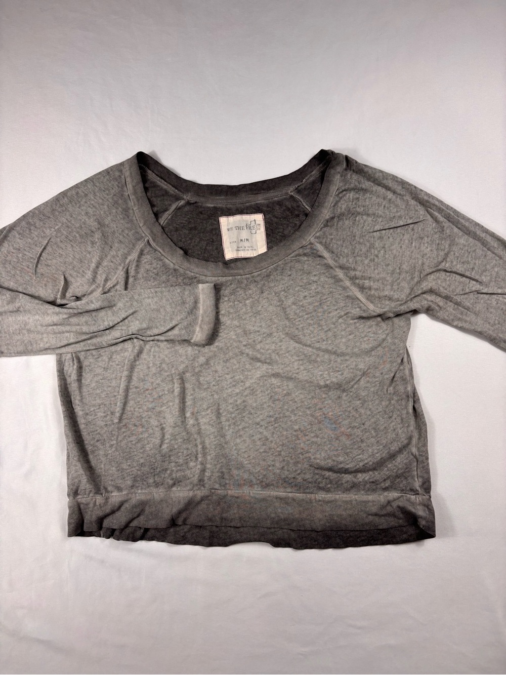 Free People We The Free Women’s Heather Green long sleeve shirt M